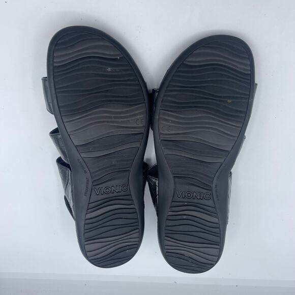Vionic Paros Backstrap Strappy Black Sandals Comfort Womens 7 - Picture 5 of 5